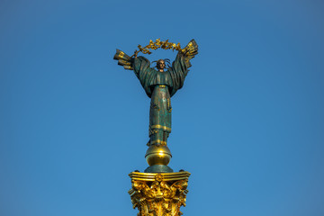 Fototapeta na wymiar Independence Monument Kiev Ukraine Europe tourism city scape
