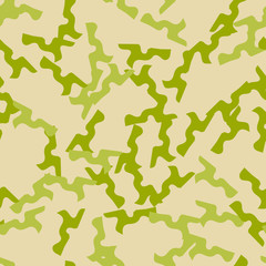 Field camouflage of various shades of green and beige colors