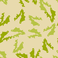 Field camouflage of various shades of green and beige colors