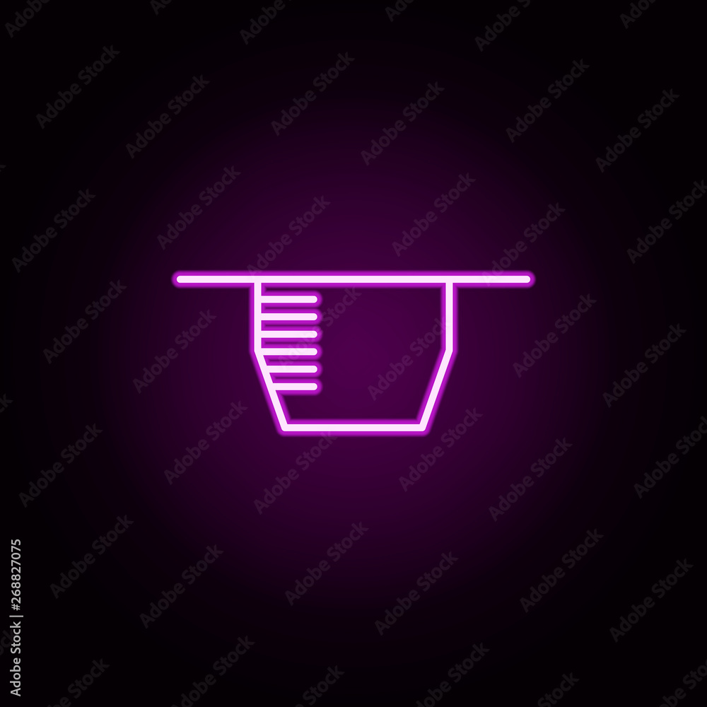 Poster alarm, siren neon icon. elements of security set. simple icon for websites, web design, mobile app, 