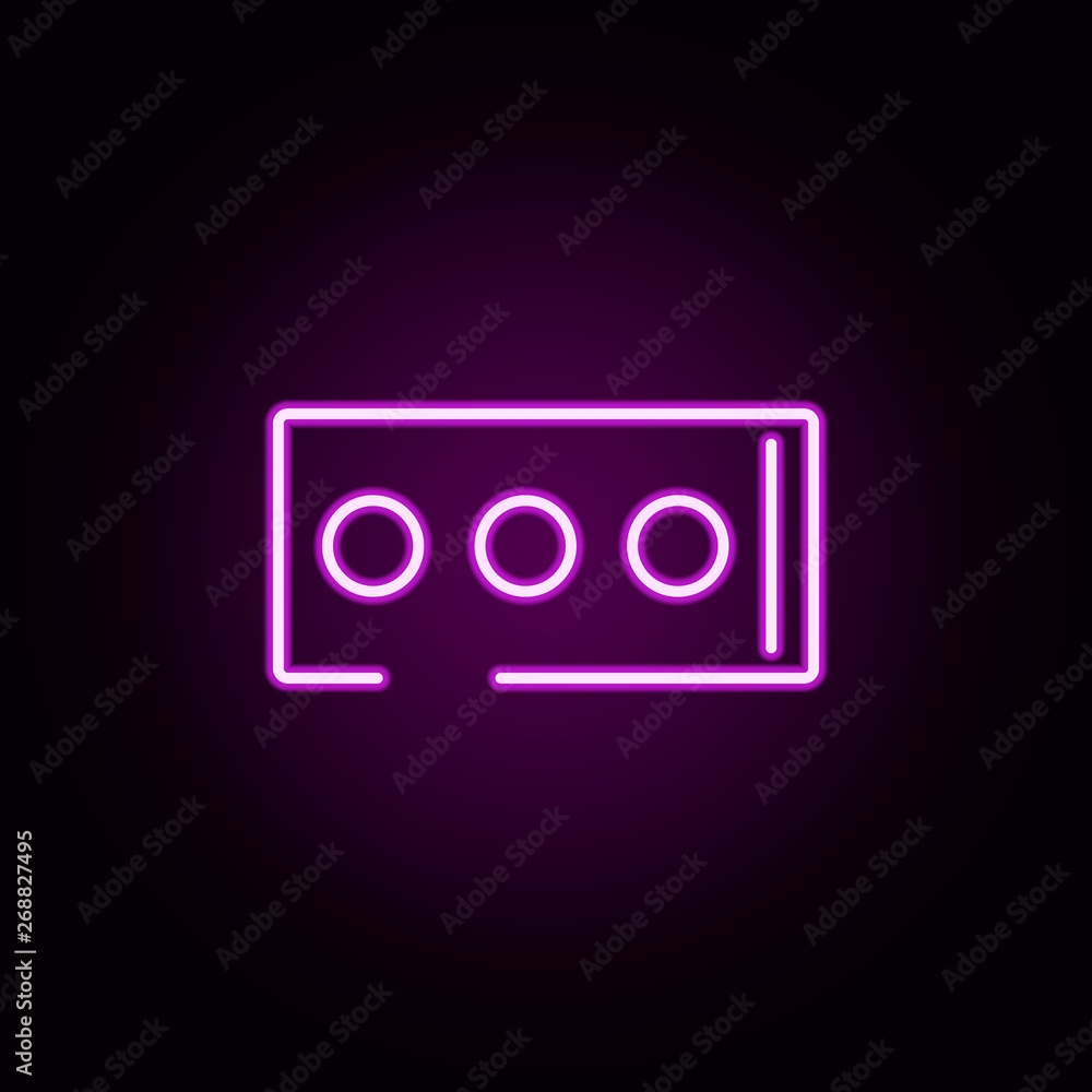 Poster password neon icon. elements of security set. simple icon for websites, web design, mobile app, info