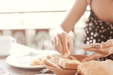 summer breakfast concept light food / bright photo, healthy food, morning, vigor, sport