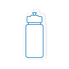 sport water bottle icon- vector illustration