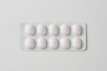 Pills isolated on white background