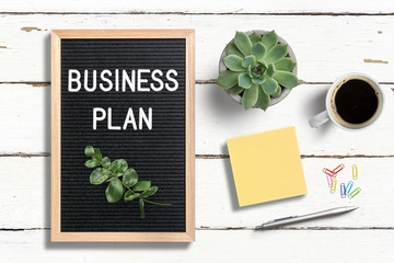 Letterboard mit Aufschrift 