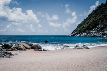 Wild tropical beach