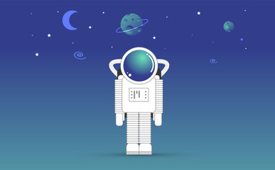 astronauta, spazio, universo, connessione, etere, wifi,  © xyz+
