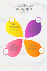 Design Business template 4 options or steps infographic chart element with place date for presentations,Creative marketing icons concept for infographic,Vector EPS10.