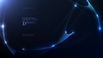 Technology abstract cyber background template copy space vector