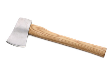 Travel axe  isolated on white