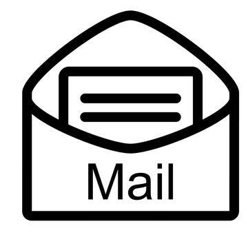 かわいいメールアイコンモノクロのイラスト素材 Stock Vector Adobe Stock