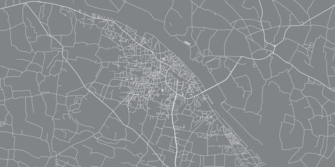 Urban vector city map of Mymensingh, Bangladesh
