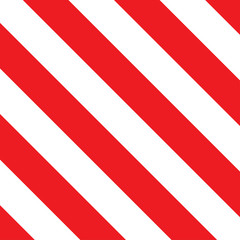 caution board with diagonal stripes for banner