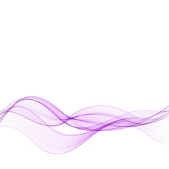 Abstract color wave design element. Blue wave.