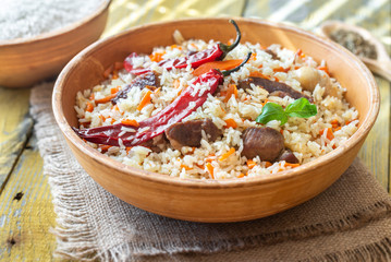 Bowl of pilaf