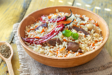 Bowl of pilaf