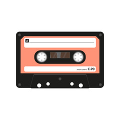Audio Cassette. Vector Illustration.