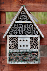Insect hotel in a forest