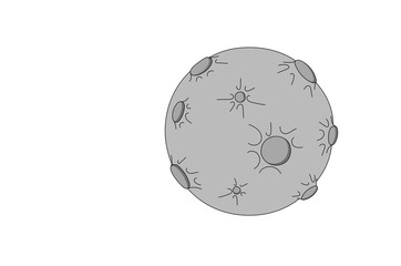 luna, pianeta, asteroide, astro, spazio, universo, 