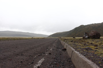 Road, cotopaxi