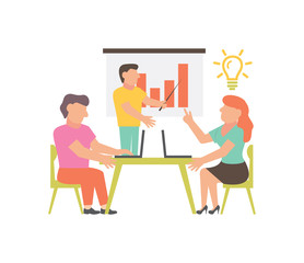 Workshop Illustration for business design and infographic