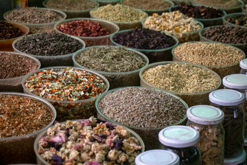 Spices at herbal market