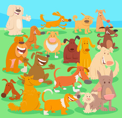 dogs cartoon characters big group