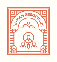 HUMAN RESOURCES ICON CONCEPT