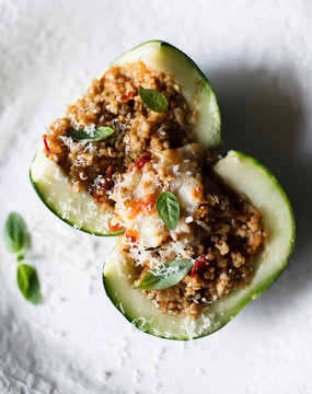 Stuffed zucchini