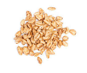 Heap of fluffy wheat grains