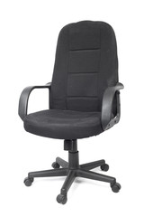 Black used textile office chair