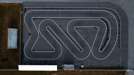 Karting aerial view