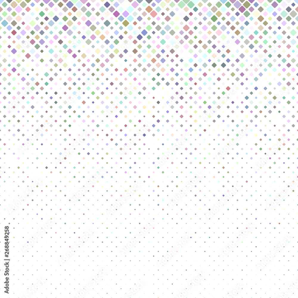 Poster abstract geometric rounded square pattern background - vector graphic from squares in varying sizes
