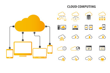 Fototapeta na wymiar Cloud computing 