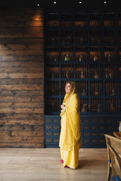 Middle-Aged Indian Woman Posing