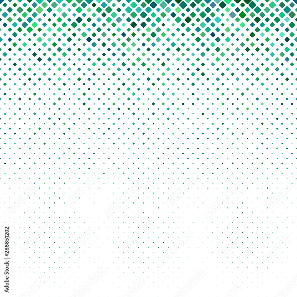 Poster geometrical diagonal rounded square pattern background - vector graphic design from squares in varyi