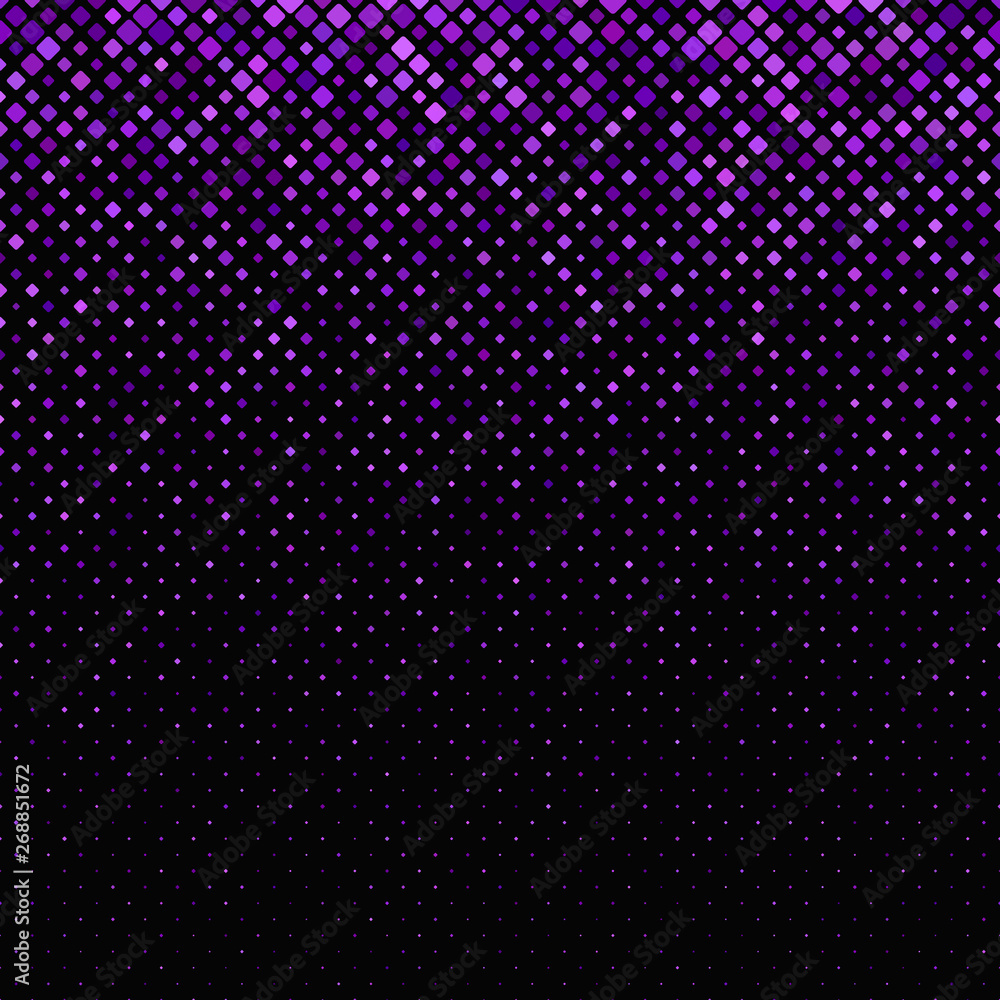 Poster geometrical diagonal rounded square pattern background - vector graphic from squares in varying size
