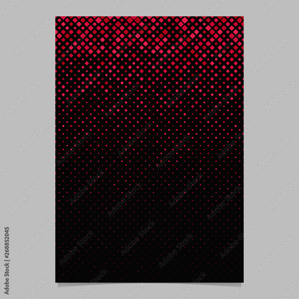 Aufkleber red abstract digital diagonal square pattern poster background template