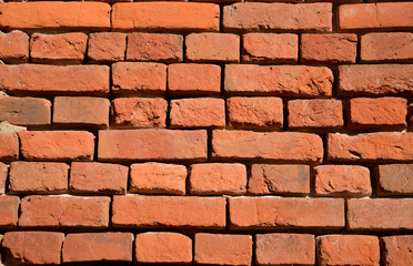 Red brick wall texture