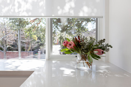 Vase of Australian native flowers