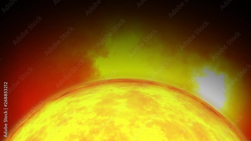 Wall mural animated solar system, 3d universestars of planets and galaxies in this visual element decorated by 