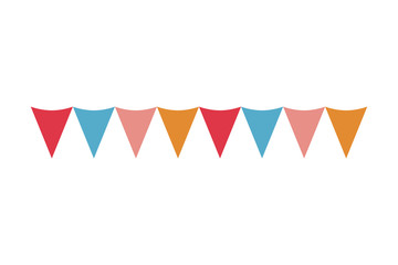 Obraz premium party garland hanging isolated icon