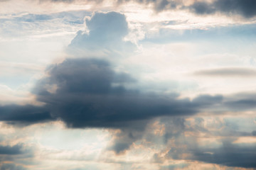 Obraz premium evening sky clouds