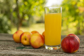 Fototapeta premium peach juice