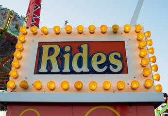 Ticket Booth at Fair for Rides