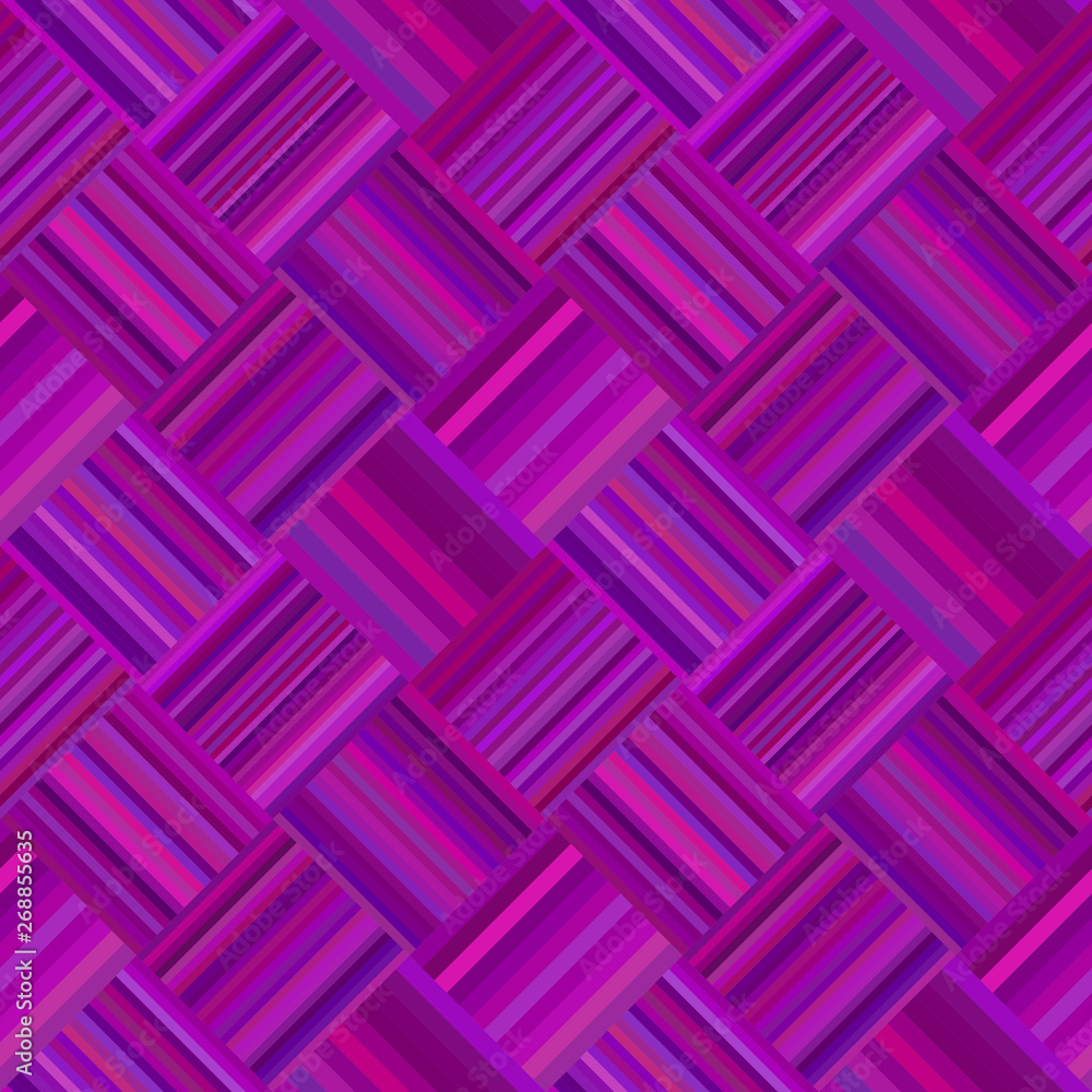 Poster purple abstract seamless diagonal stripe pattern - vector mosaic tile background illustration