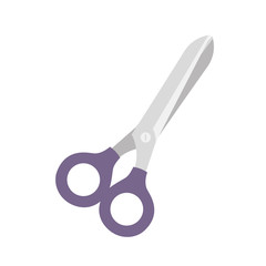 scissor closed on white background icon