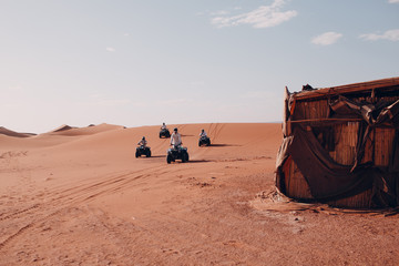 Quad bike ride through the desert. © primipil