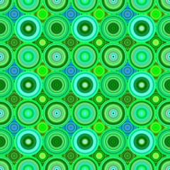 Geometric circle mosaic pattern - green vector background graphic