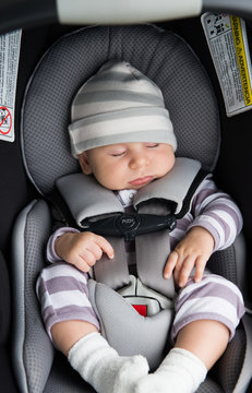Baby Sleeping in Car Seat
